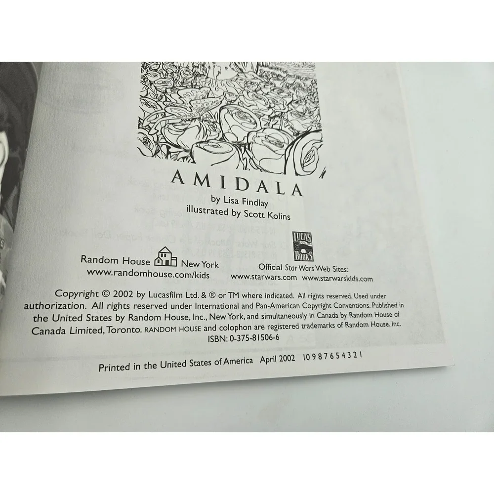 Star Wars Attack Clones Coloring Book Anakin Padme 2002 Vintage‎ Lucas